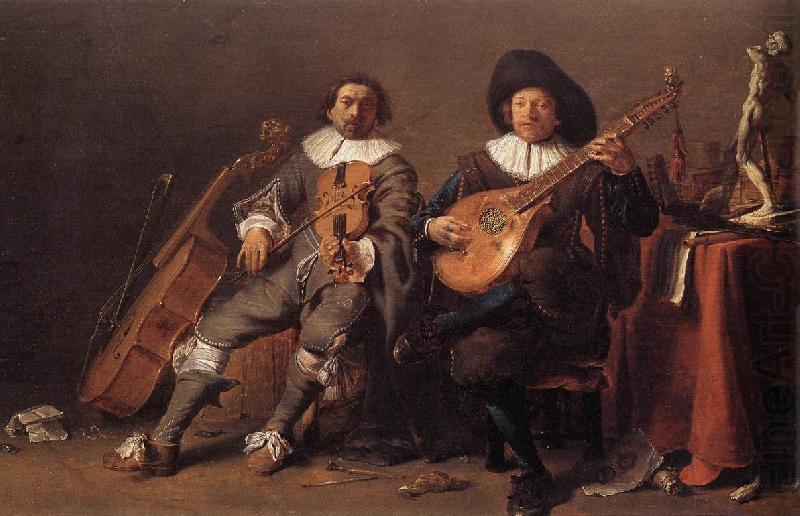 SAFTLEVEN, Cornelis The Duet af china oil painting image